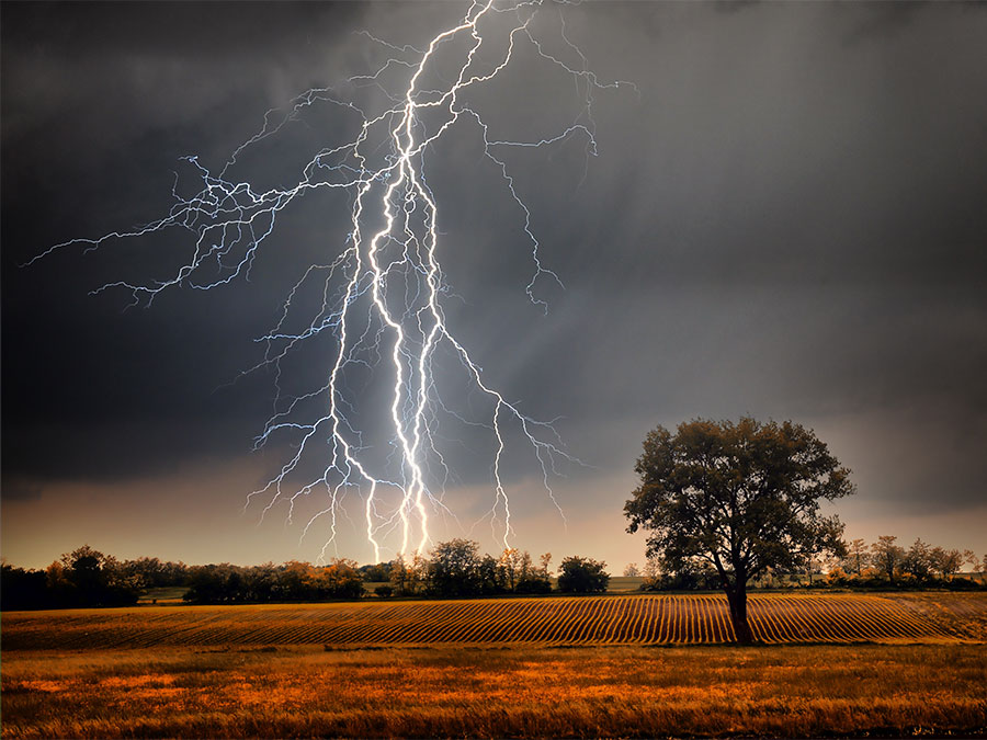 lighting strike